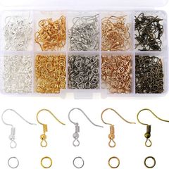 Earring Hooks, Jump Rings, 1150Pcs Earring Making Kit for DIY Earring Making