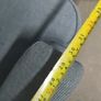Matching Pair of Wingback Armchairs Grey  Yellow  Storage Clearance  Sold as seen Image 5