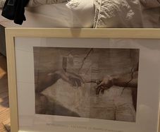 Two Large Framed Art Prints 88x68cm and 77x57cm