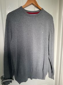 Grey Benetti  long sleeve jumper size medium  100% cotton