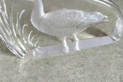 Wedgwood Full Crystal Glass Canadian Goose Paperweight Slab