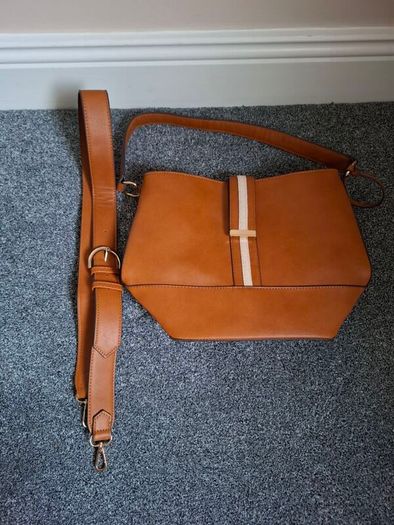 MISAKO tan handbag