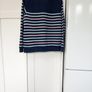 Crew Navy/Stripe Sweatshirt New Size M Image 5