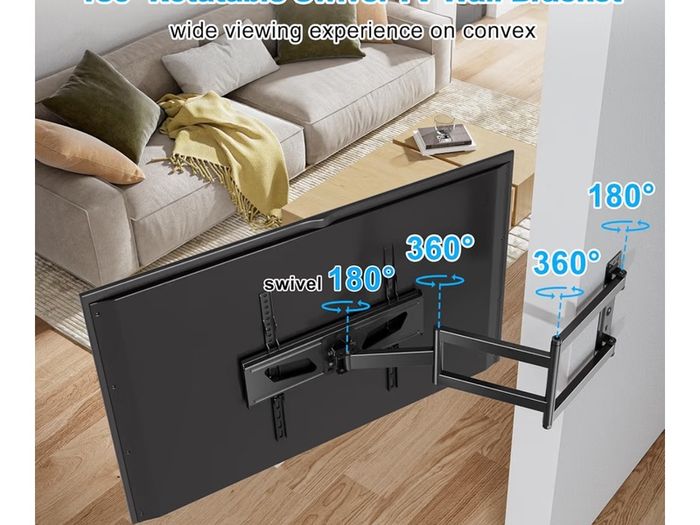Corner TV Wall Bracket for 26-65 Inch TVs