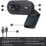 Logitech C505 HD Webcam - 720p HD External USB Camera for Desktop or Laptop with Long-Range Microphone, Compatible with PC or Mac - Grey Visit the Logitech Store Image 6
