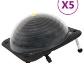 Solar Pool Heaters 5 pcs 75x75x36 cm HDPE Aluminium