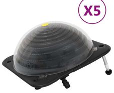 Solar Pool Heaters 5 pcs 75x75x36 cm HDPE Aluminium
