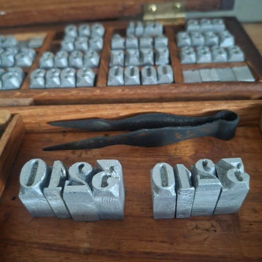Vintage Letterpress Stamping Block Set