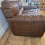 Brown Leather Sofa Set of 3x Image 8