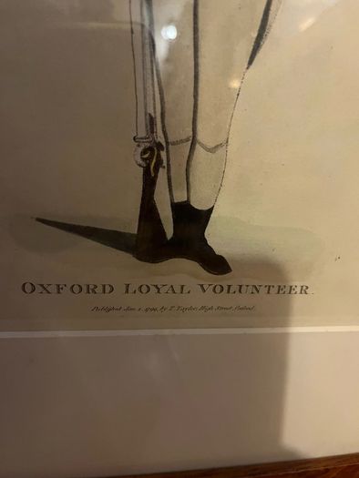 Vintage Oxford Loyal Volunteer framed print