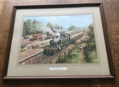 Vintage Steam Engine Print