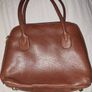 Small Inti tan Leather Handbag, Aine style Image 8