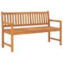 3-Seater Garden Bench with Table 150 cm Solid Teak Wood Image 2