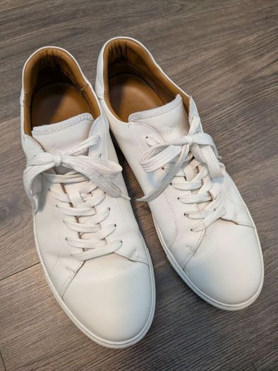 White Leather Sneakers Charles Tyrwhitt - Men's