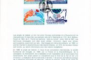 1994 Great Britain &amp; France Joint Issue Presentation Pack to celebrate opening of Channel Tunnel with set of each countries Commemorative Stamps with First Day of Issue cancel incl embossed cancel