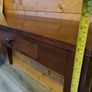 High table drawers brown wooden Image 3