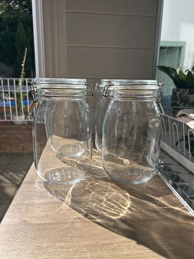 4- ikea glass jar 1.8 litres