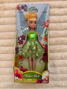 Disney Fairies Jakks Pacific Tinker Bell Fashion Doll approx. 23cm. Damaged Box and wing - a bit Please see photos