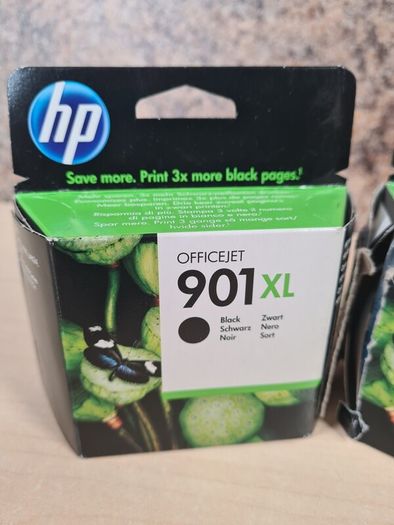 2 X Hp 901xl Black Printer Ink Cartridge Brand New Sealed