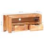 TV Cabinet 90x30x40 cm Solid Acacia Wood Image 7