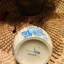 Antique blue and white Ridgeway Bordaux, Stoke on Trent pottery Vase. Image 4