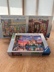 3 Ravensburger 1500 piece jigsaws