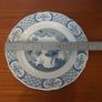 Fabulous Antique Blue and White 9 Inch Breakfast Plate By Furnivals Limited, in the Popular "Old Chelsea" Pattern Circa 1915+ (number 2) Image 7