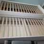 White single bed with underneath pull out bed and 2 storage draws Image 8