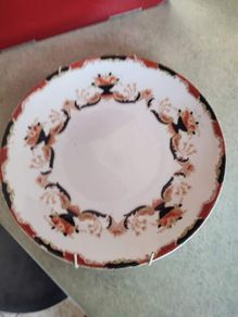 Lovely Old Bone China Hanging Plate.