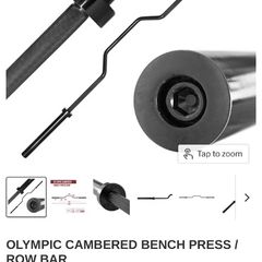 Strengthmax Branded Olympic Camber Bar Amd Jaw Lock Collars!!