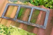 Antique window long  narrow Made from cast iron according to historical original