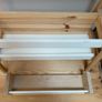 IKEA Set of FLISAT Book Display + Book Shelf partially Painted in White Image 2
