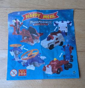 Vintage Transformers flyer from McDonalds Happy Meal 2003