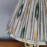 Antique handpainted converted oil lamp Image 3
