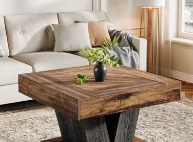 Square Coffee Table Modern Heavy Duty