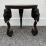 A Superb late 19th Century Indian Carved Hardwood Elephant Occasional / Side Table Image 8