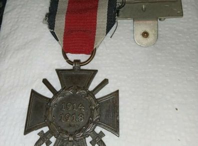 Original Hindenburg Iron Cross with its ribbon