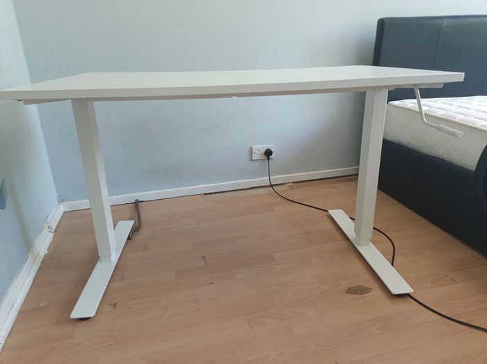 IKEA TROTTEN Adjustable Standing Desk White 120x70