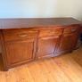Solid hardwood sideboard with matching mirror Image 2