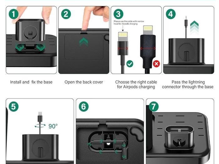 Multi-port USB Charging station 6 in 1