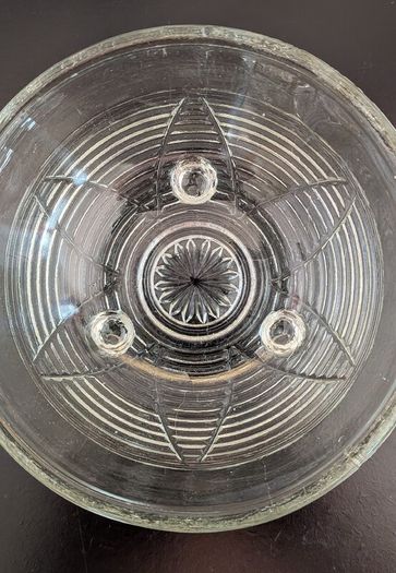 Vintage Clear Pressed Glass Footed Dessert Bowls Set of 8 Retro Sundae Dishes