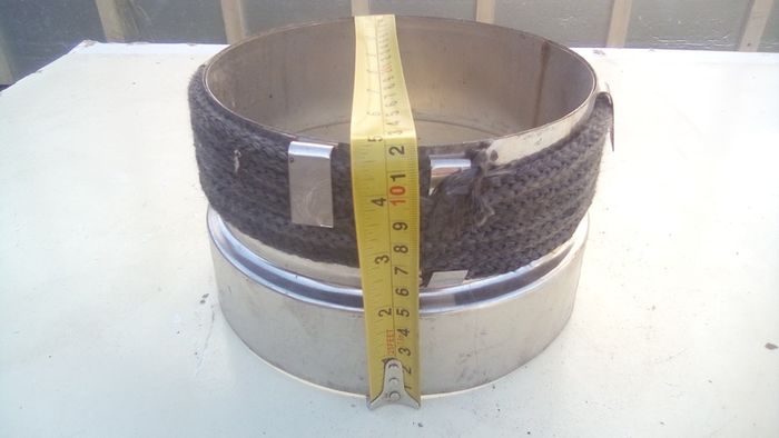 Flue stainless Pipe Reducer 8'' to 7''