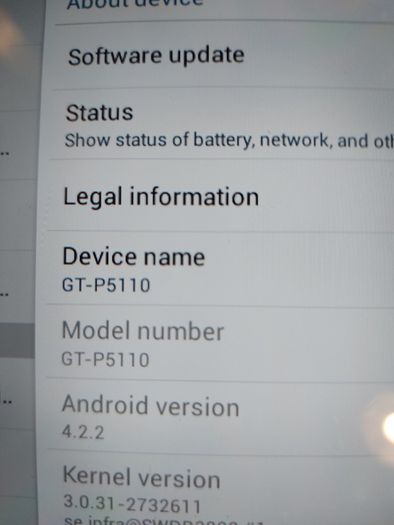 Samsung Galaxy Tab 2, 10.1 inch, Red, 16GB, Dead line of pixels across screen, otherwise good condition