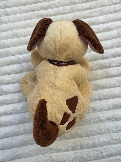 Lego Duplo Dog Plush 2009 Beige & Brown approx. 24 cm. Used Please see photos