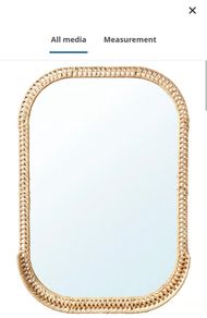 rattan mirror