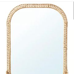 rattan mirror