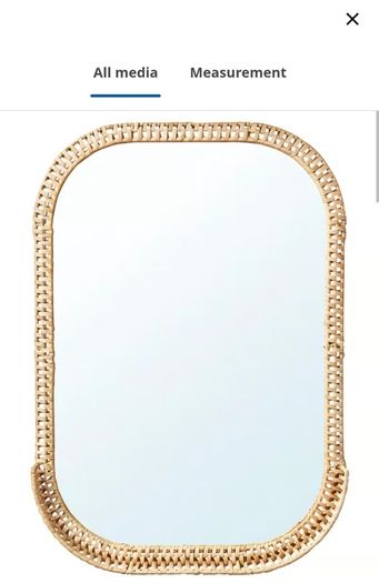 rattan mirror