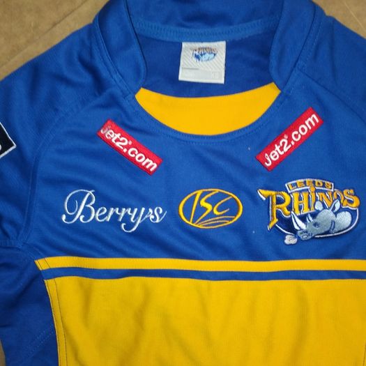 Leeds Rhinos (XS) Rugby League  Jersey Shirt England Extra Small Boys Youths Childs Childrens Kids