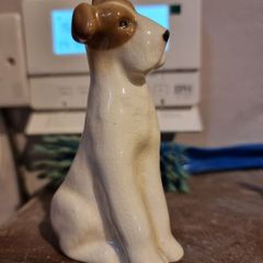 vintage porcelain fox terrier from MR Midwinter LTD