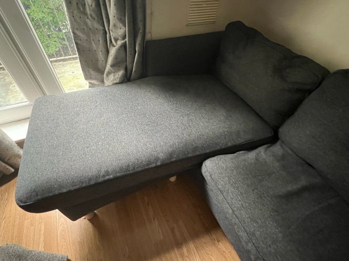 grey corner sofa